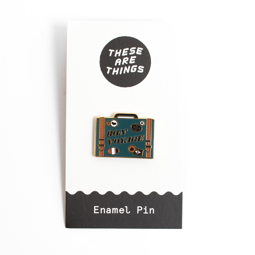 These Are Things, Enamel Pins, Bon Voyage
